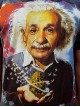 Albert Einstein- No Time - T-shirt -100% cotton - Black