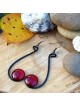 Six Shape BCN Earrings - Deep Red