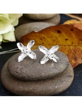 Little Daisy Flower  -  92.5 Sterling Silver Earrings