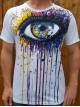 Eye - painting - Mirror - T-Shirt  - White  - 100% cotton - M L XL