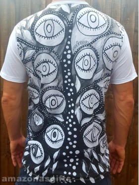 Eye - Tree - Mirror - T-Shirt  - White - 100% cotton - Med size only