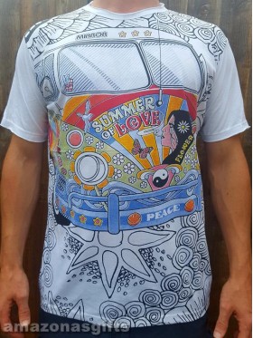 Summer of Love - Mirror - T-Shirt  - White - 100% cotton - Med size only