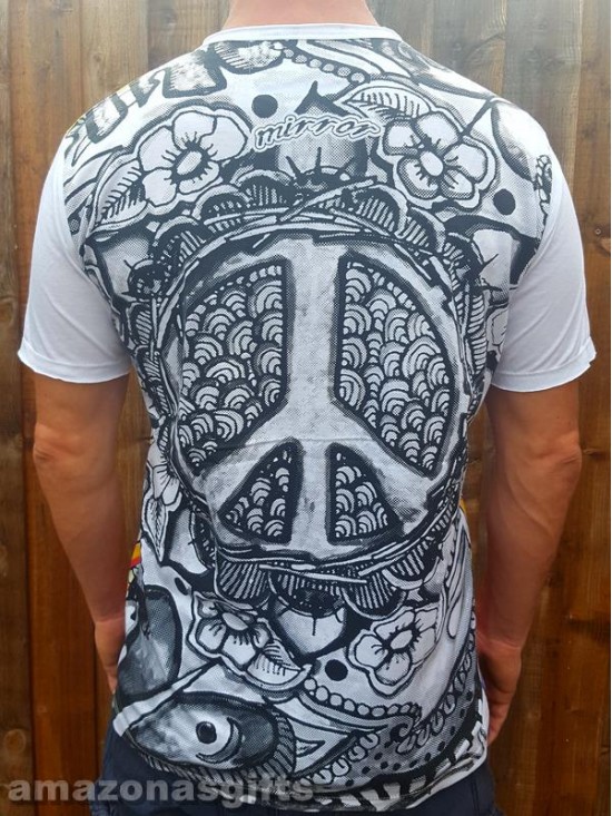 Peace & Harmony - Mirror - T Shirt  - White - 100% cotton