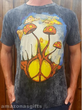 Peace - Mushroom - No Time - T-shirt - 100% cotton 