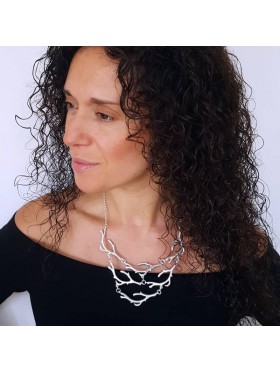 Silver Branch Necklace   