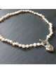 Heart drop fresh water pearl Necklace