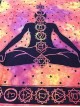 LARGE-7-Chakra-Chakras-Wall Hanging-Tapestry-Throw-Bed Sheet-Fair Trade-100% cotton-Tapestries-Tie Dye