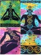LARGE-7-Chakra-Chakras-Wall Hanging-Tapestry-Throw-Bed Sheet-Fair Trade-100% cotton-Tapestries-Tie Dye