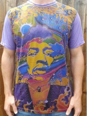 Jimi Hendrix - Psychedelic - Mirror - T shirt  - 100% cotton