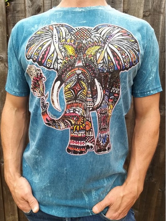 Elephant - Indian - No Time -  T-shirt - 100% cotton