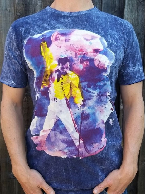 Freddie-Mercury-No-Time-T-shirt-100%-cotton-M-L-XL