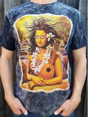 Mona Lisa - Hawaii - Ukulele - No Time -  T-shirt - 100% cotton 