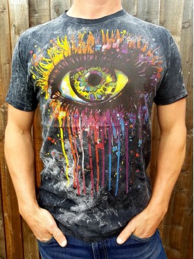 Eye - painting - No Time -  T-shirt - 100% cotton 